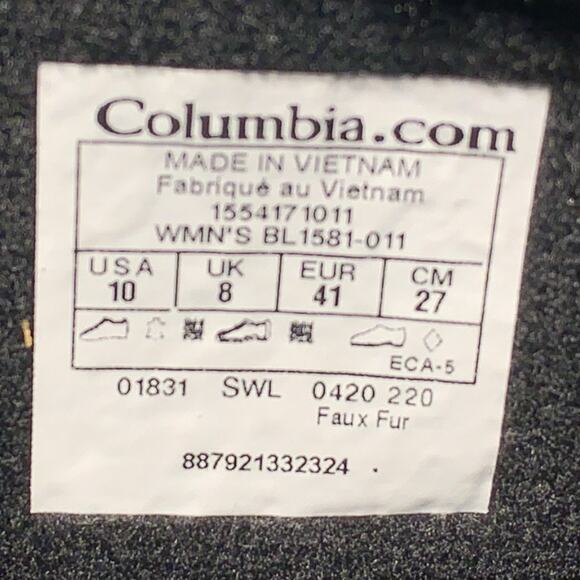 Columbia Women's Ice Maiden II Waterproof Snow Boots with Faux Fur 10 - Picture 7 of 8